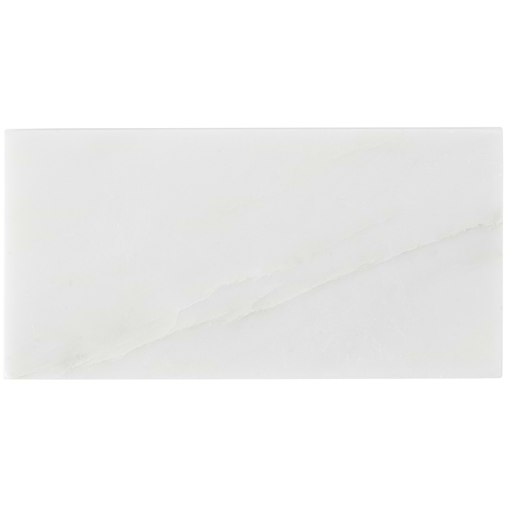 Asian Statuary White 3x6 Polished Marble Subway Tile