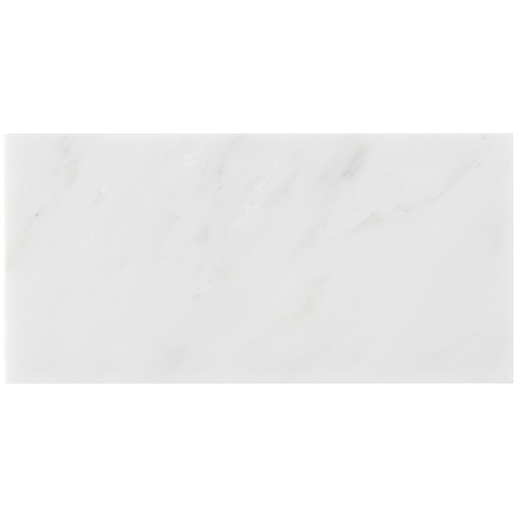 Asian Statuary White 6x12 Polished Marble Subway Tile