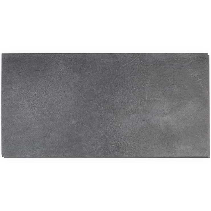 Optoro Trail Slate Black 28mil Wear Layer Rigid Core Click 12x24 Luxury Vinyl Tile