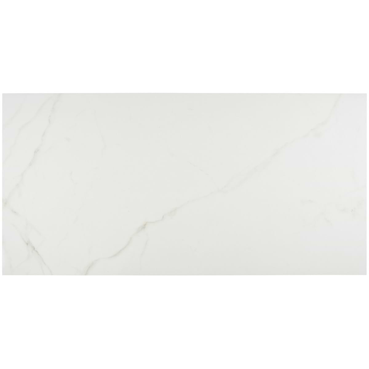 TileBarXL Marmi White Calacatta 24"X48" Polished Porcelain Tile