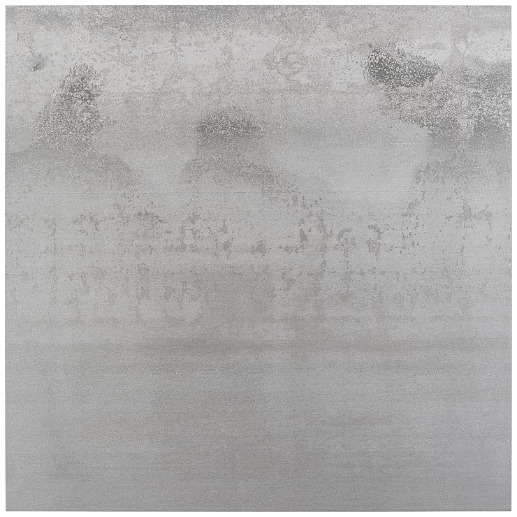 Hewlett Metal Silver 24x24 Matte Porcelain Tile