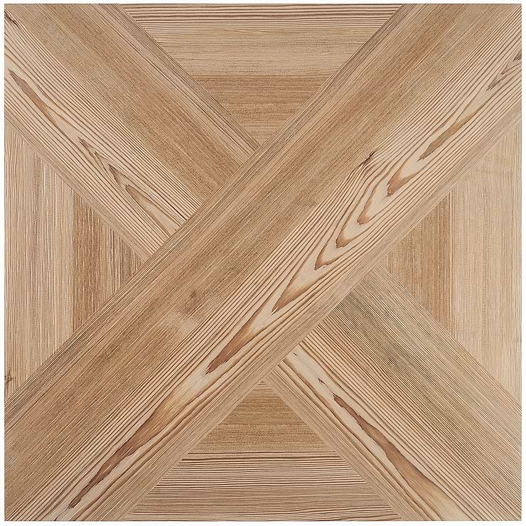 Barberry Decor Miele 24x24 Matte Wood Look Porcelain Floor and Wall Tile