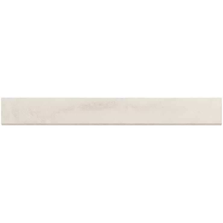 Basic Marble Arabescato Gray 3x24 Satine Porcelain Bullnose