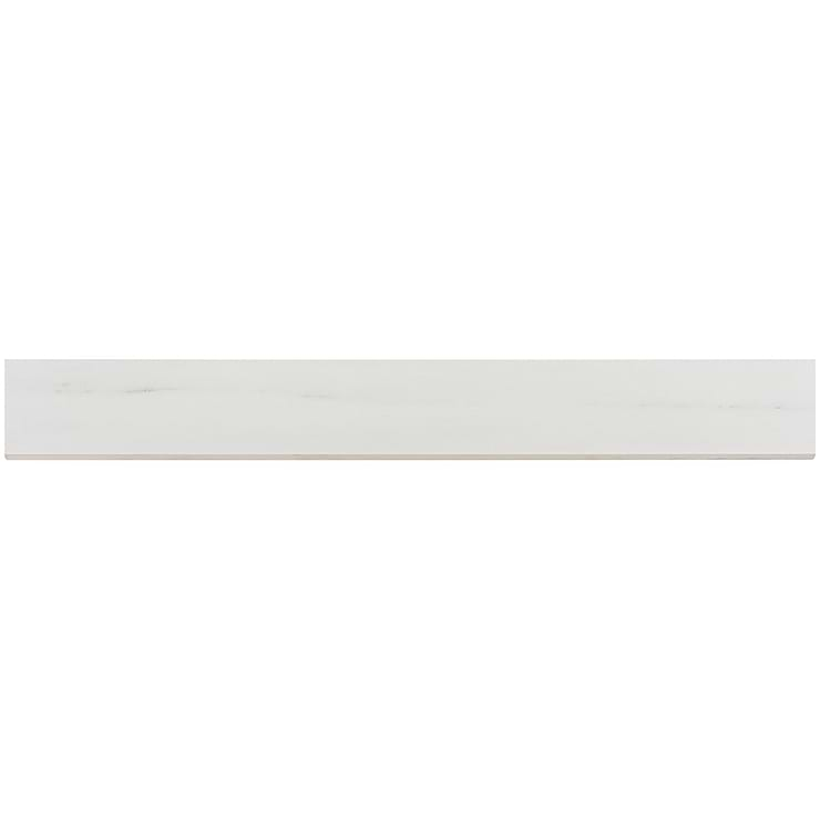 Basic Marble Lasa Bianco 3x24 Satin Porcelain Bullnose