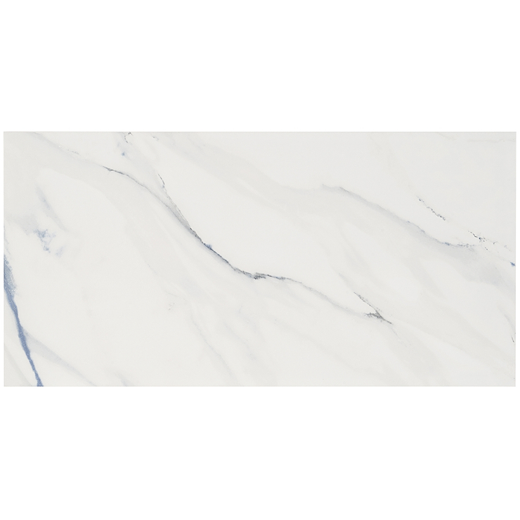 Calacatta Azur 12x24 Polished Porcelain Tile