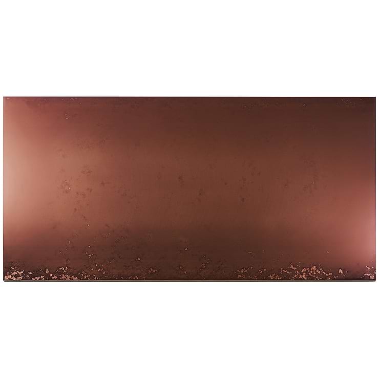 Amulet Mist Rose Gold 18x36 Metal Laminated Porcelain Tile