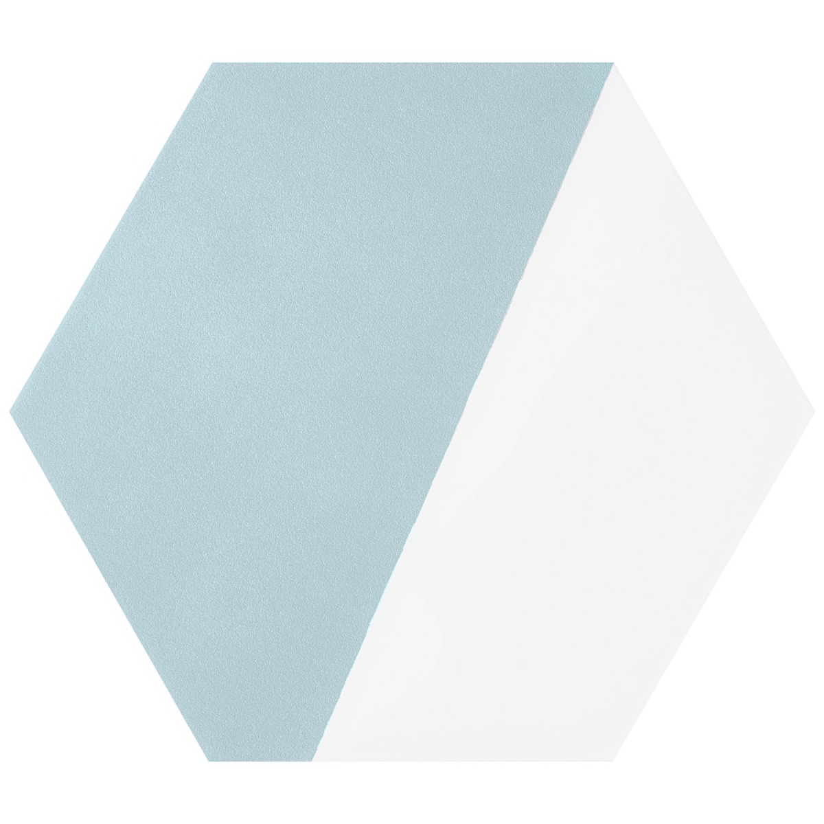 HexArt Pop Turquoise 8" Hexagon Matte Porcelain Tile