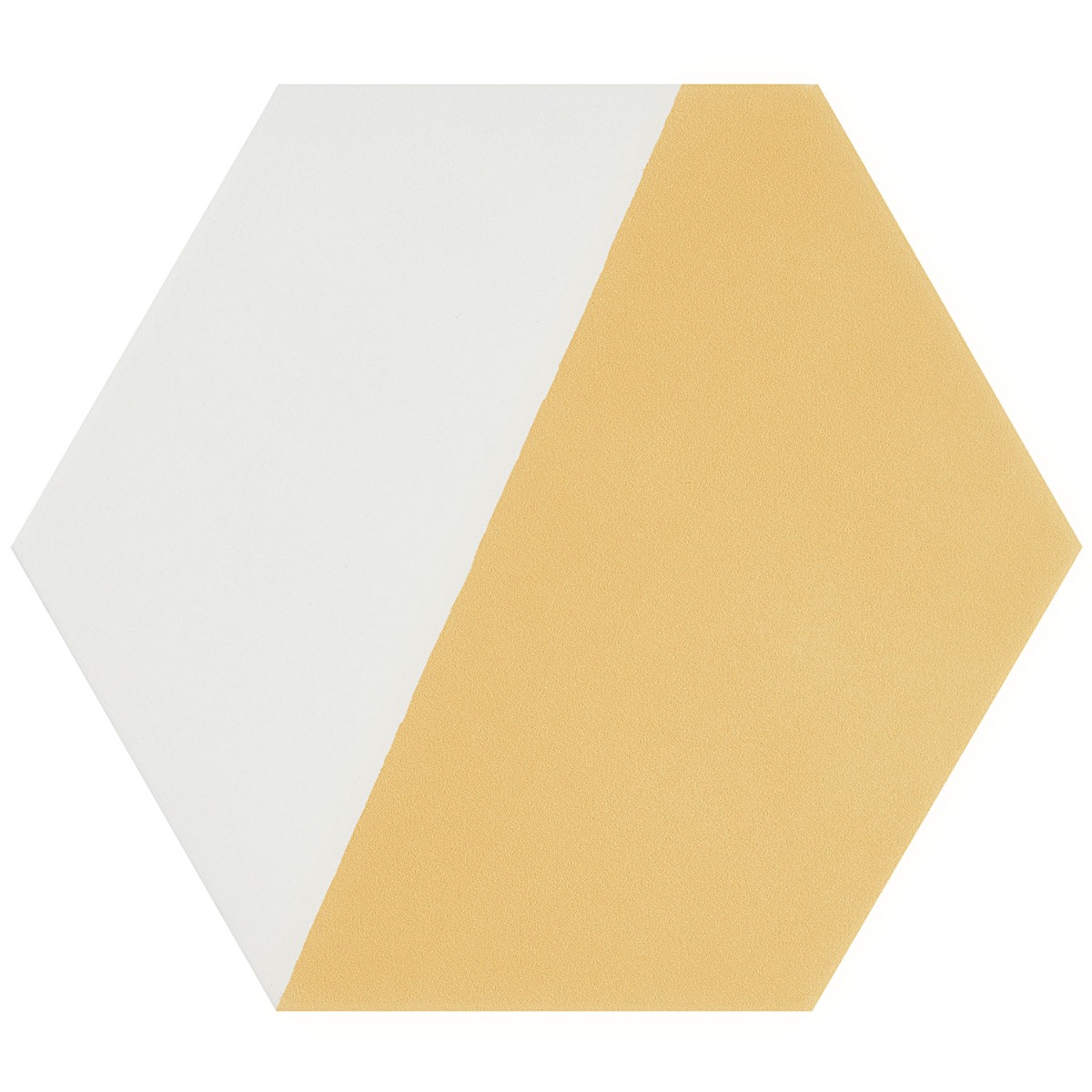 HexArt Pop Yellow 8" Hexagon Matte Porcelain Tile