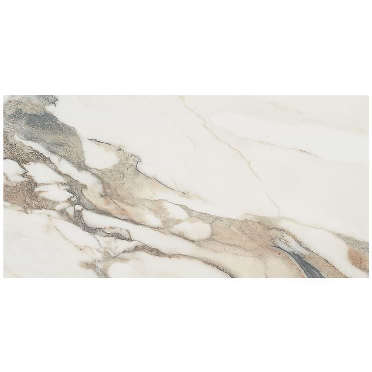 DreamStone Calacatta Rustico 12x24 Polished Porcelain Tile