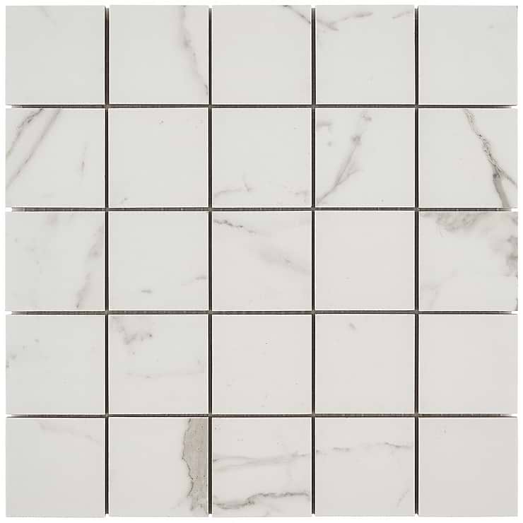 Versilia Statuario Mosaic Matte 2x2 Porcelain Tile