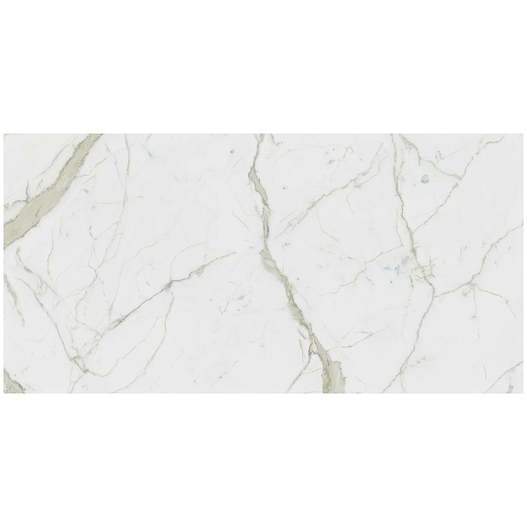 TileBarXL Marmi Slim White Calacatta 30"x60" Polished Porcelain Slab