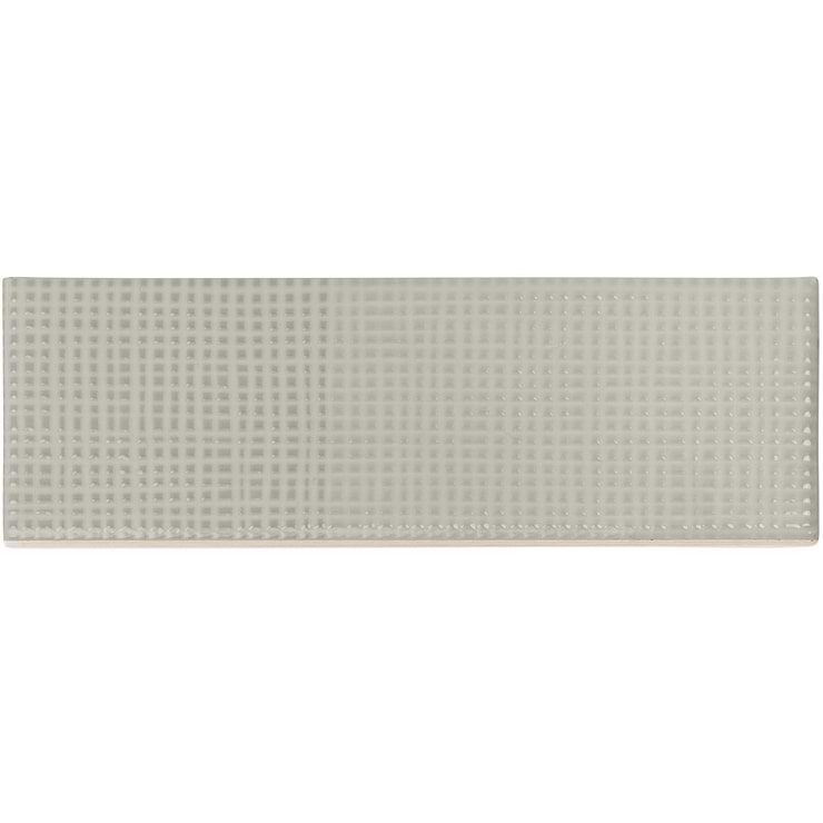 Enigma Light Gray 2x8 Polished Textured Ceramic Wall Tile