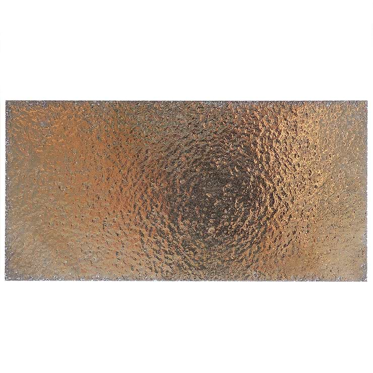 Magma Brick Bronze 3x6" Polished Lava Stone Tile