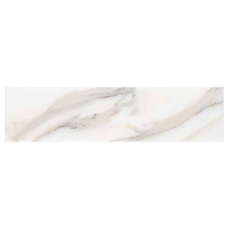 Calacatta White Gold 2x8 Honed Marble Subway Tile
