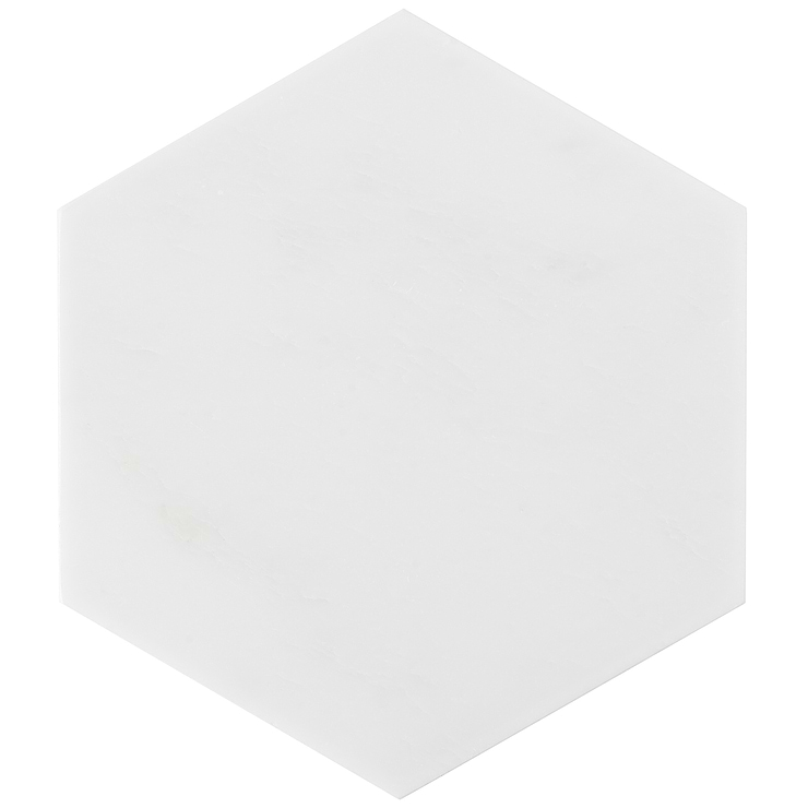 Asian Statuary 10" Hexagon Honed Marble Tile