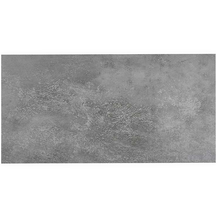 ReNew Metalcrete Pewter 12mil Wear Layer Glue Down 12x24 Luxury Vinyl Tile