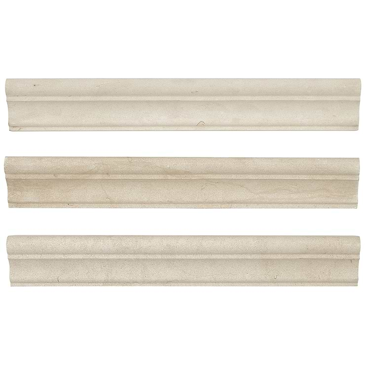 Aero Cream 2x12 Honed Limestone Cornice Molding