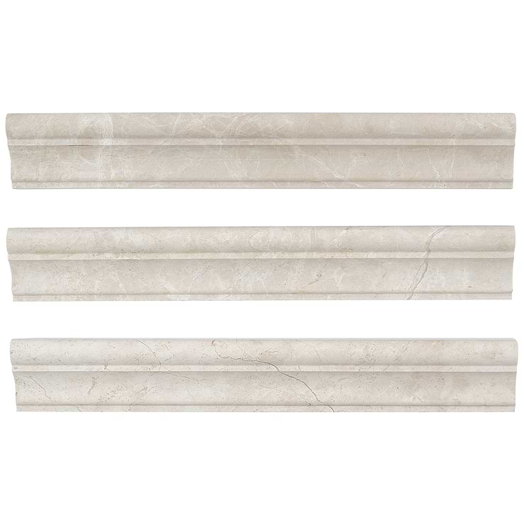 Cream Misto 2x12 Honed Marble Cornice Molding