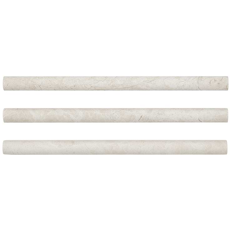 Cream Misto 1x12 Honed Marble Pencil Molding