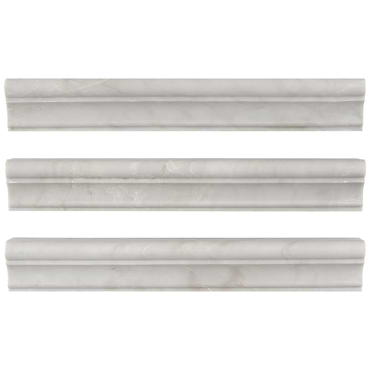 Ice Gray 2x12 Honed Marble Cornice Molding