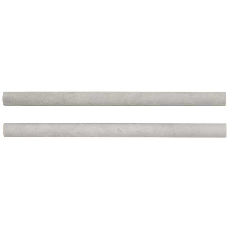 Ice Gray 1x12 Honed Marble Pencil Molding