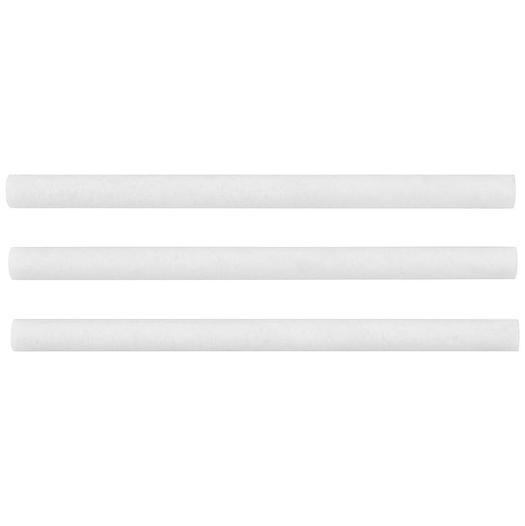 Snow White 1x12 Honed Marble Pencil Molding