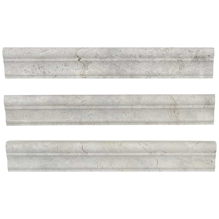 Tundra Gray 2x12 Honed Limestone Cornice Molding