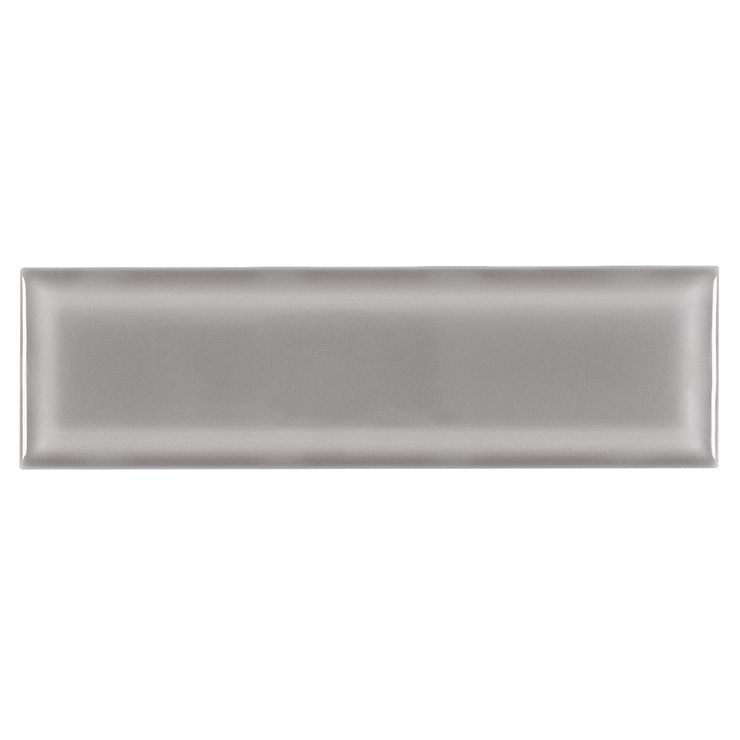 Astoria Beveled Oslo Gray 3x9 Glossy Ceramic Subway Tile