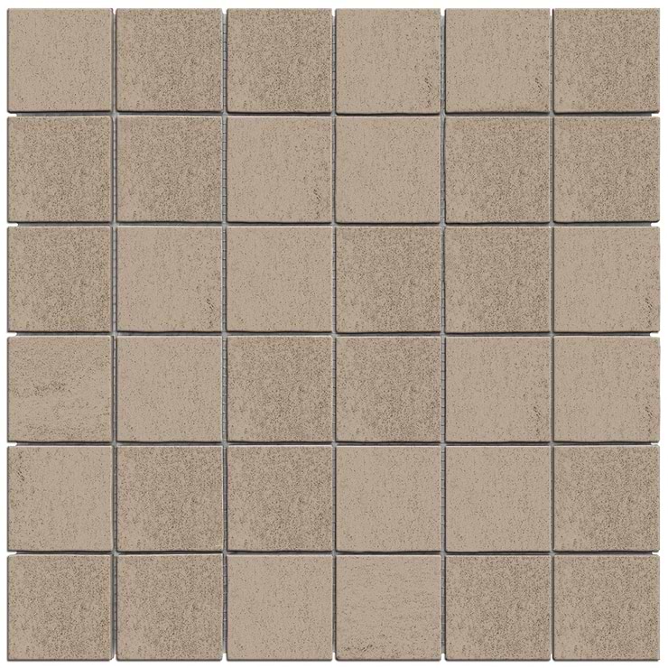 Karo Taupe 2x2 Matte Porcelain Mosaic
