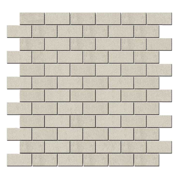 Karo White 1X2 Matte Porcelain Mosaic