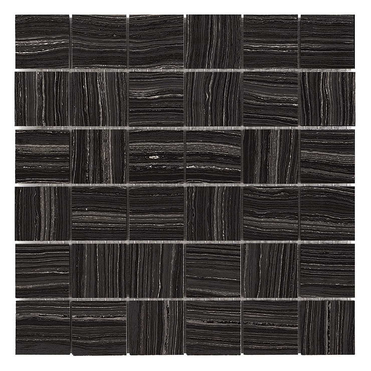 Miles Universe Black 2x2 Matte Porcelain Mosaic