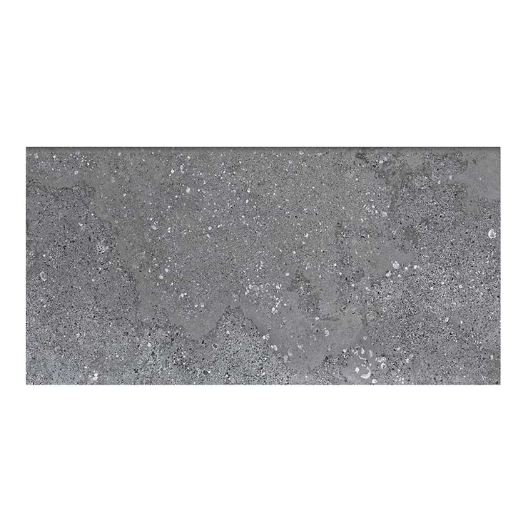 Massif Dark Gray 12x24 Terrazzo Look Textured Matte Porcelain 2CM Pool Coping