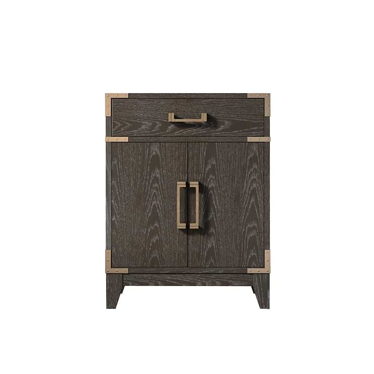 Aiden Brown Oak 24" Single Vanity without Top