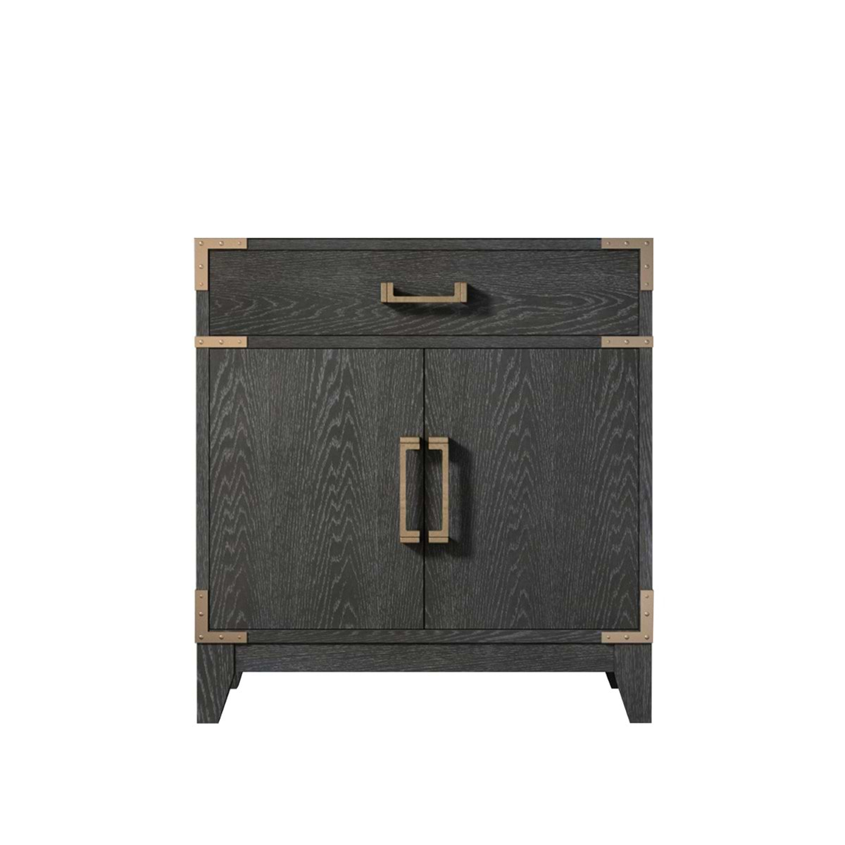 Aiden Black Oak 30" Single Vanity without Top