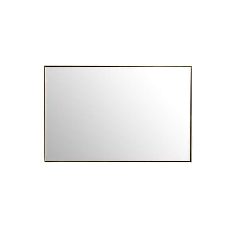 James Martin Vanities Rohe Champagne Brass 26x40" Rectangle Mirror