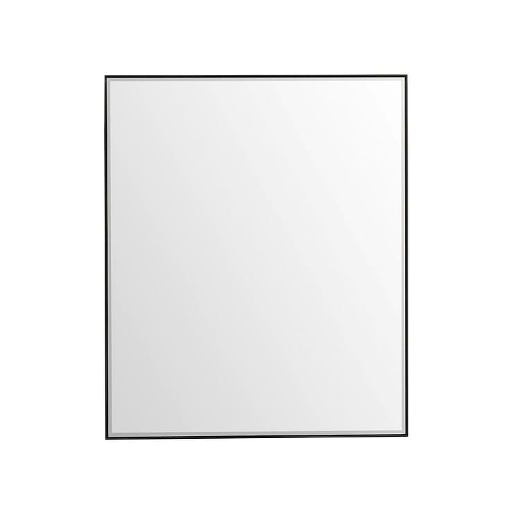 James Martin Vanities Rohe Matte Black 48x40" Rectangle Mirror