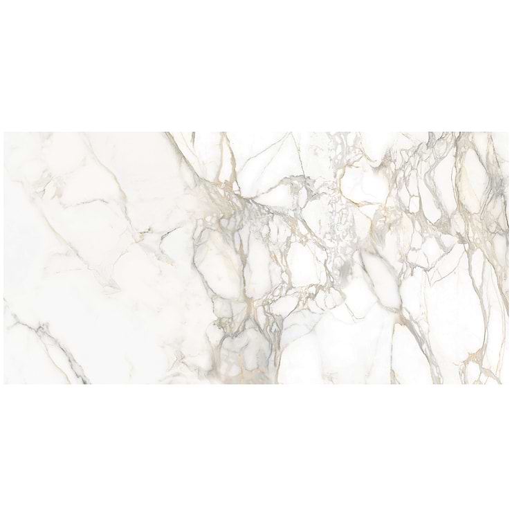 TileBarXL Marmi Slim Bernini Oro 30" x 60" Polished Porcelain Slab