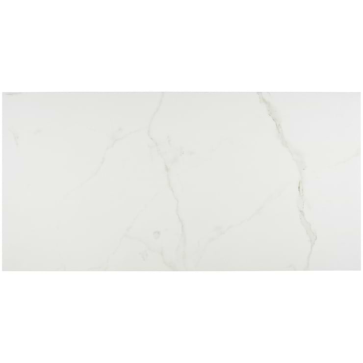 TileBarXL Marmi White Calacatta 24"X48" Polished Porcelain Tile