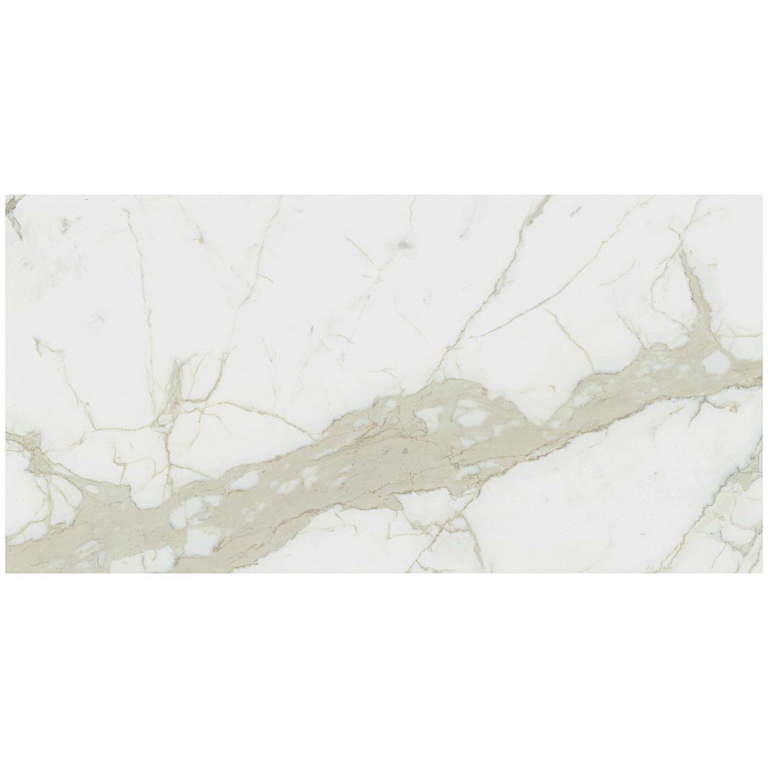 TileBarXL Marmi Slim White Calacatta 30"x60" Polished Porcelain Slab