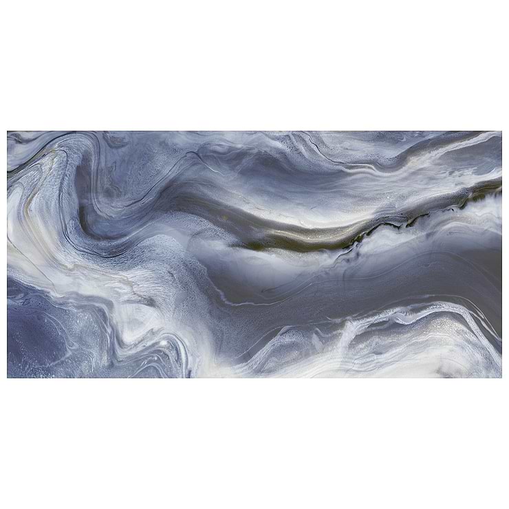Waverly Blue 24x48 Polished Porcelain Tile