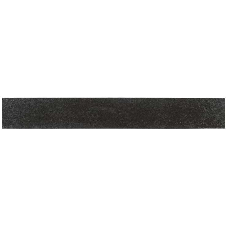 Hewlett Black Iron 3x24 Matte Porcelain Bullnose