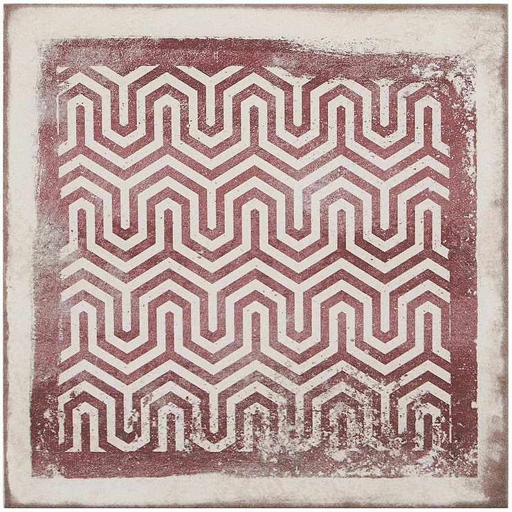 Los Lunas Deco Pink Rose 8x8 Matte Porcelain Tile