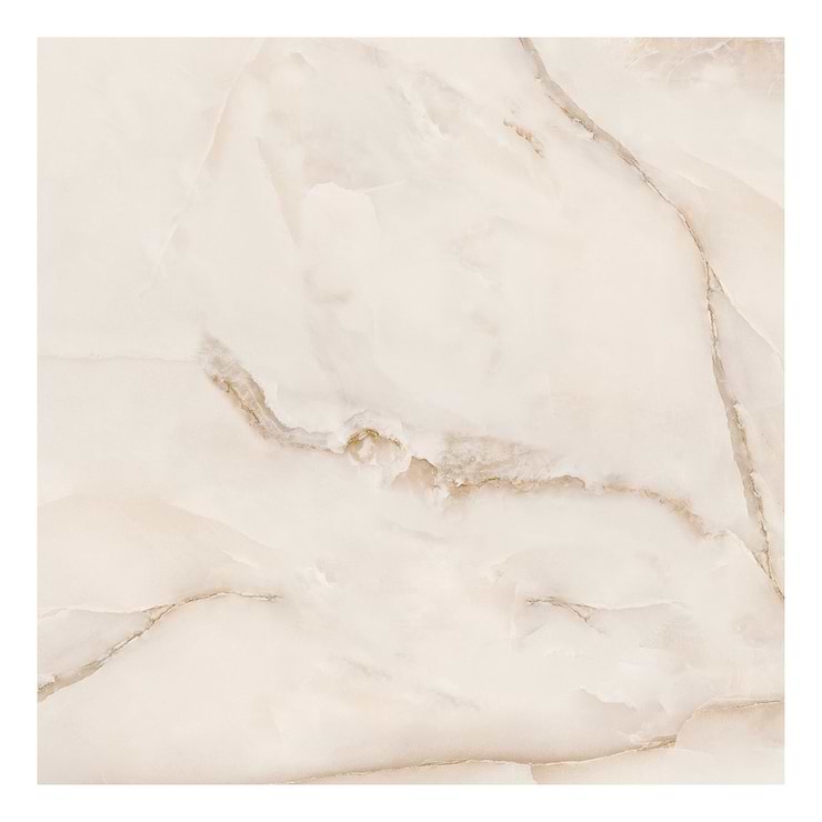 Lumina Onyx Pearl Beige 24x24 Polished Porcelain Tile