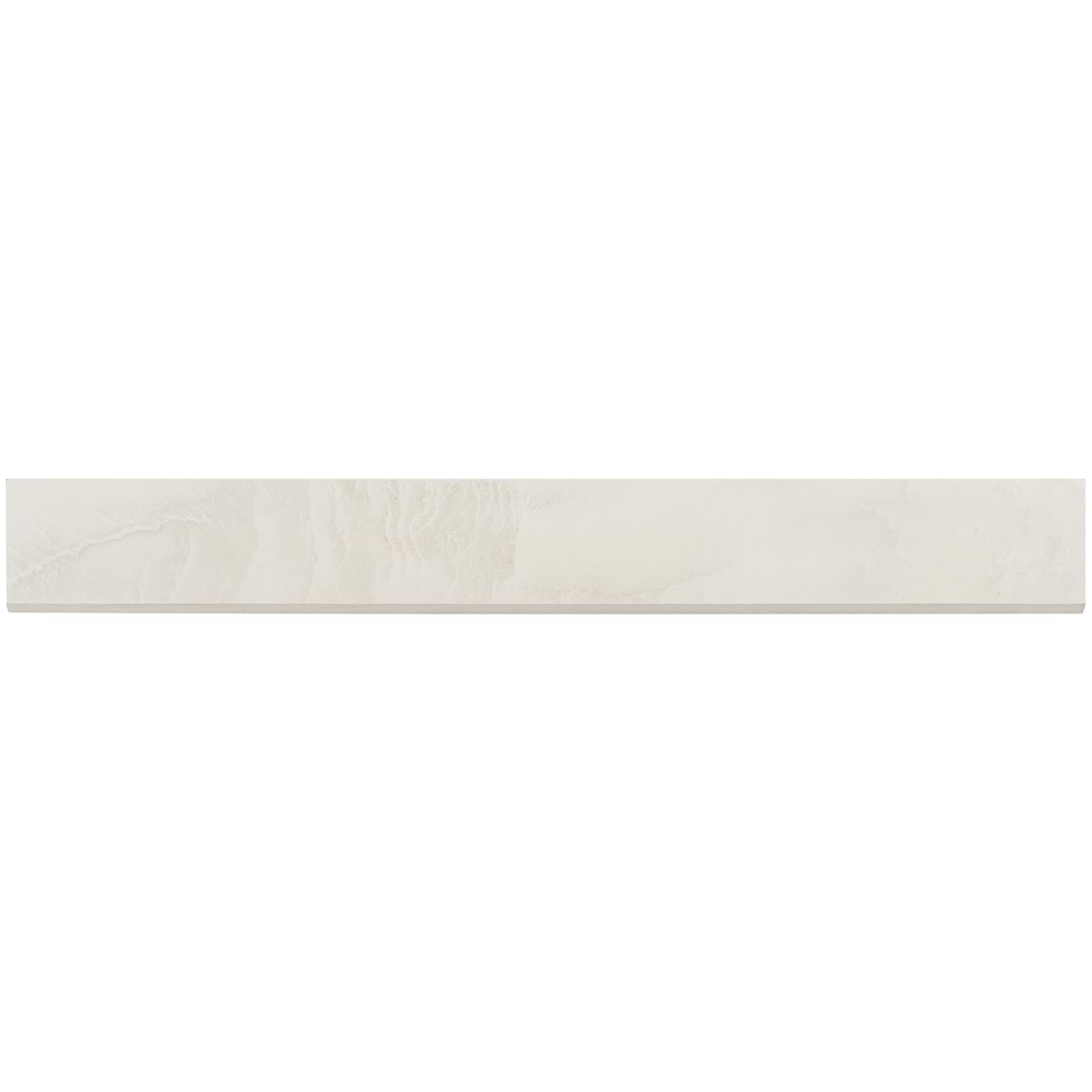 Basic Marble Arabescato Gray 3x24 Satin Porcelain Bullnose