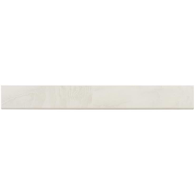 Basic Marble Arabescato Gray 3x24 Satine Porcelain Bullnose
