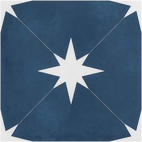 Tau Navy Blue 9x9 Matte Porcelain Tile