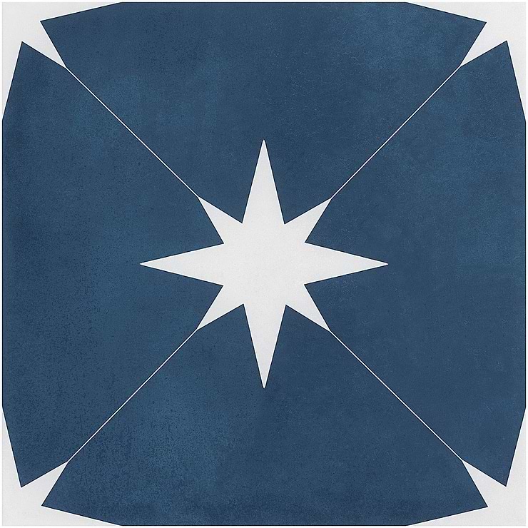 Tau Navy Blue 9x9 Matte Porcelain Tile