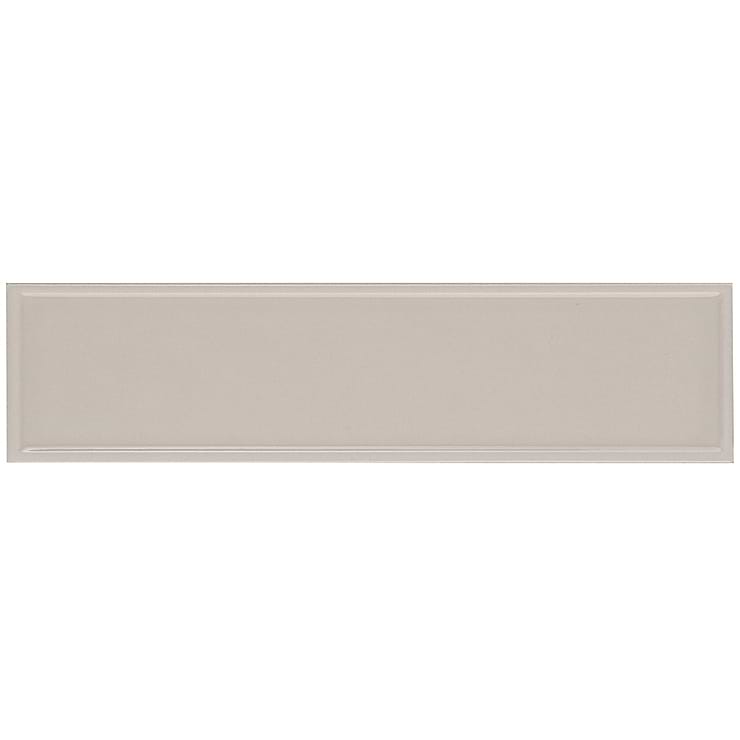 Eastside Mix Ecru Framed Glossy and Beveled Matte 2x9 Ceramic Tile      