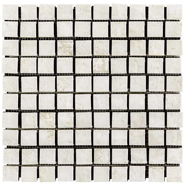 Portrait Ivory 1x1 Matte Porcelain Mosaic Tile