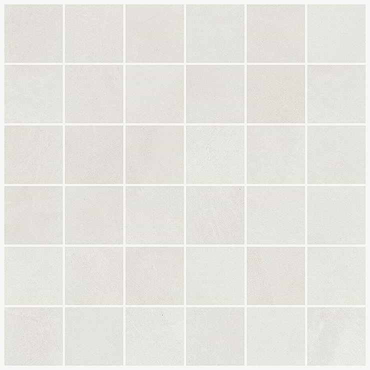 Clay Calm White 2x2 Matte Porcelain Mosaic Tile